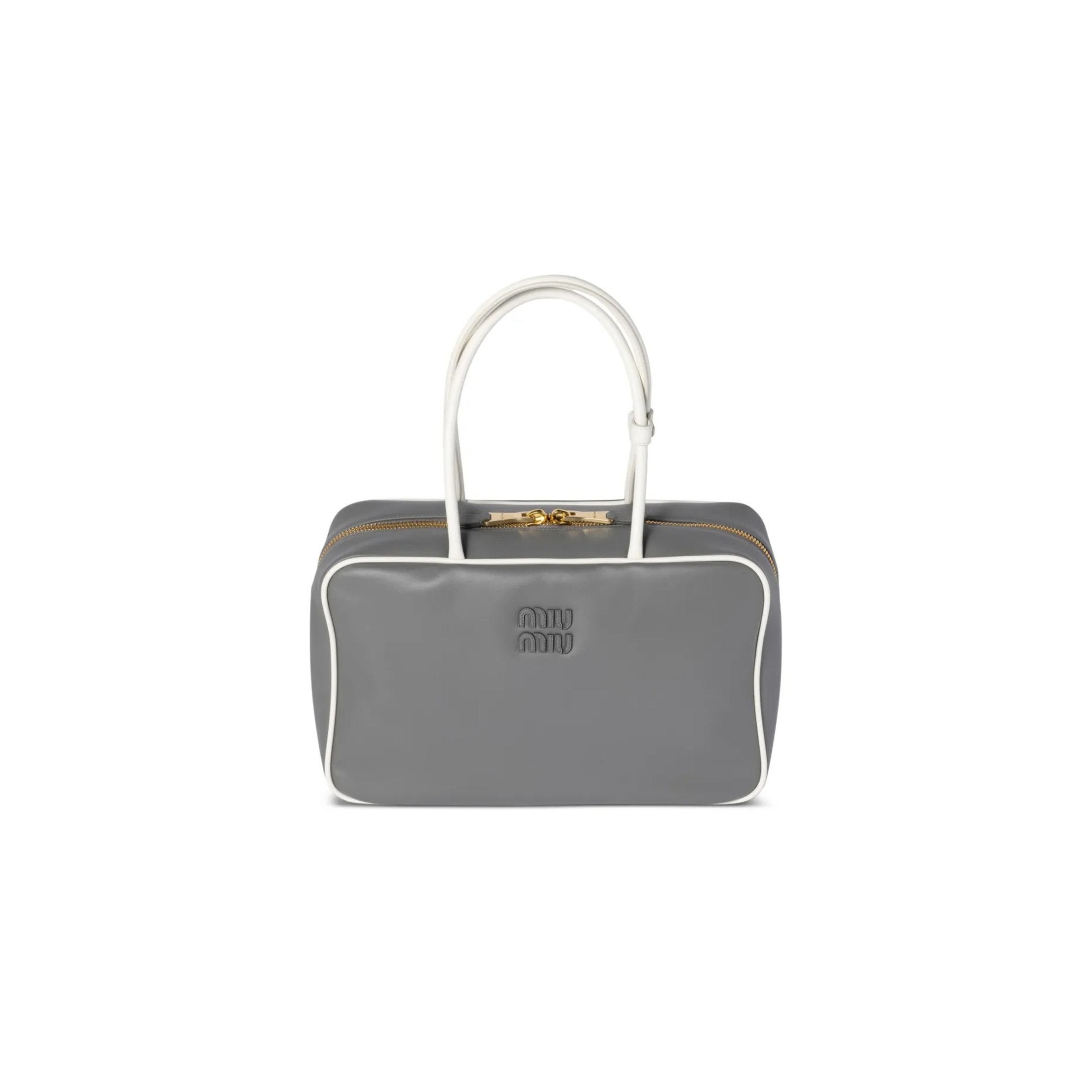 MIU MIU  LEATHER BEAU TOP-HANDLE BAG 5BB172 (29*17*9cm)